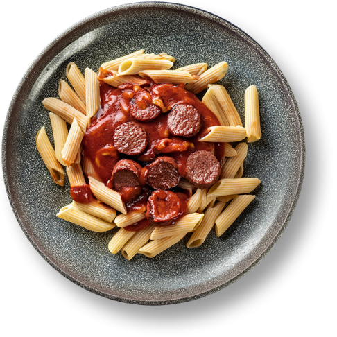 Country Sausages with Pasta Napoletana
